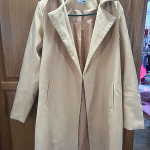 Women's Fashion Nova Beige Coat